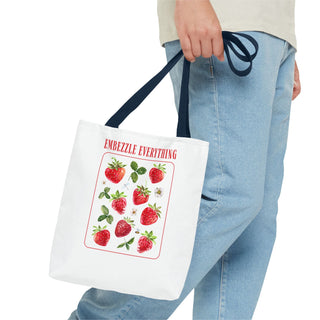 Embezzle Everything Strawberry Tote Bag - Fun Grocery Bag for Fruits Lovers - *This is not legal advice