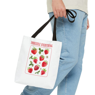 Embezzle Everything Strawberry Tote Bag - Fun Grocery Bag for Fruits Lovers - *This is not legal advice