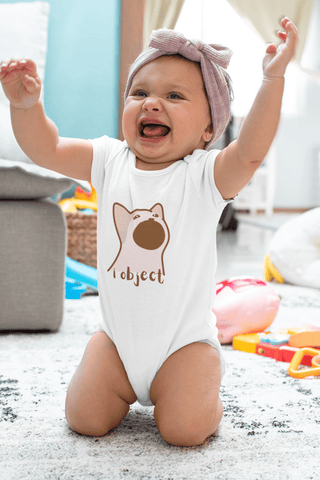 I Object Organic Short Sleeve Baby Bodysuit - *This is not legal advice