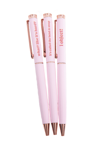 It’s Giving Elle Woods 3 - Piece Pen Set - *This is not legal advice