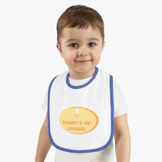 Mommy's Co - Counsel Baby Contrast Trim Jersey Bib - *This is not legal advice