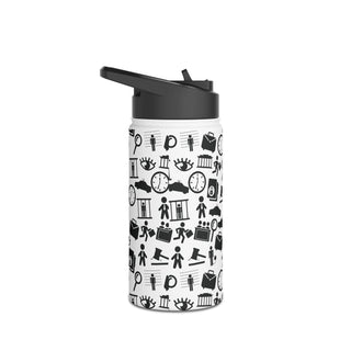 Legalish Stainless Steel Water Bottle, Standard Lid