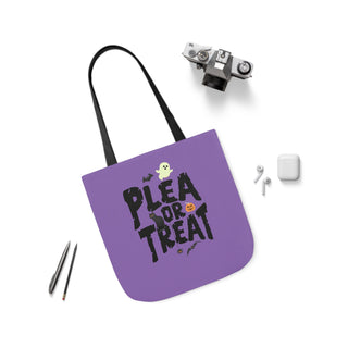 Plea or Treat Canvas Tote Bag