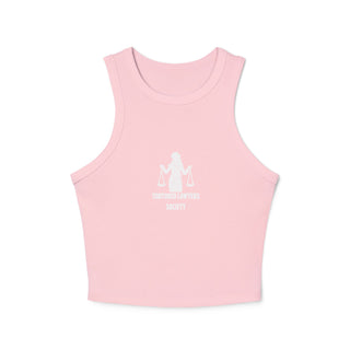 Tortured Lawyers Society Women's Micro Rib Racer Tank Top