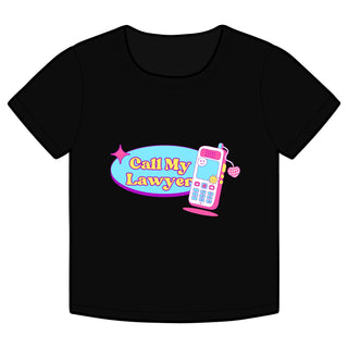 Call my Lawyer Organic Rib Baby Tee