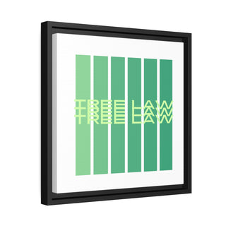 Tree Law Matte Canvas, Black Frame