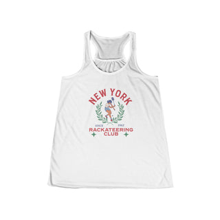 New York Racketeering Club Women's Flowy Racerback Tank