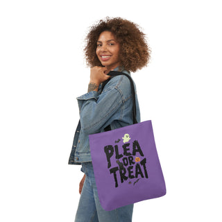 Plea or Treat Canvas Tote Bag