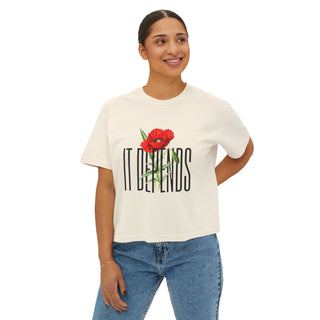 It Depends Women's Boxy Tee