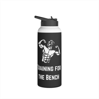 Training for the Bench Stainless Steel Water Bottle, Standard Lid