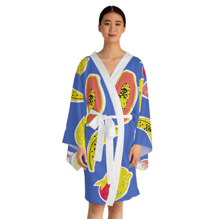 Fruit of the Poisonous Tree Long Sleeve Kimono Robe (AOP)