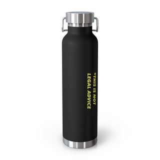 Running From the Law Copper Vacuum Insulated Bottle, 22oz