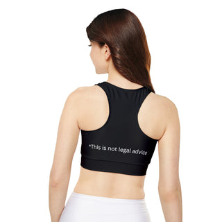 Running From the Law Fully Lined, Padded Sports Bra