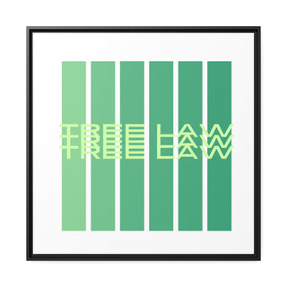 Tree Law Matte Canvas, Black Frame