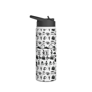 Legalish Stainless Steel Water Bottle, Standard Lid