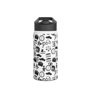 Legalish Stainless Steel Water Bottle, Standard Lid