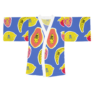 Fruit of the Poisonous Tree Long Sleeve Kimono Robe (AOP)