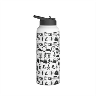 Legalish Stainless Steel Water Bottle, Standard Lid