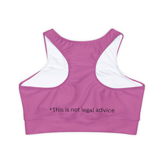 Running From the Law Fully Lined, Padded Sports Bra