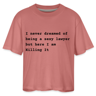 Sexy Lawyer Women's Boxy Tee - mauve