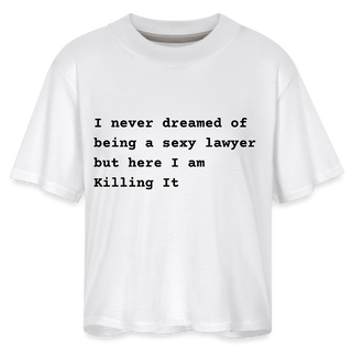 Sexy Lawyer Women's Boxy Tee - white