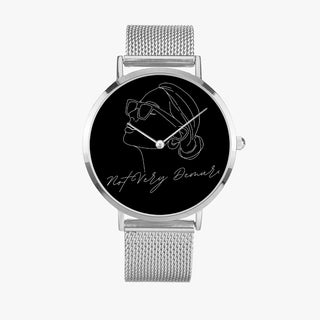 Not Very Demure Fashion Ultra-thin Stainless Steel Quartz Watch