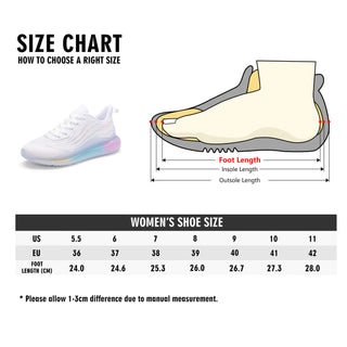 This is not legal advice Womens Rainbow Atmospheric Cushion Running Shoes