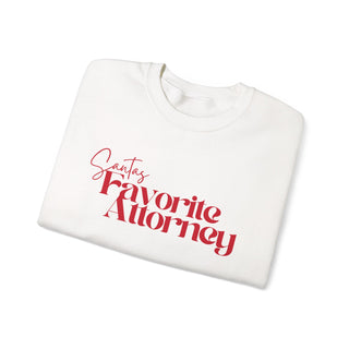 Santa's Favorite Attorney Christmas Crewneck Sweatshirt