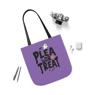 Plea or Treat Canvas Tote Bag