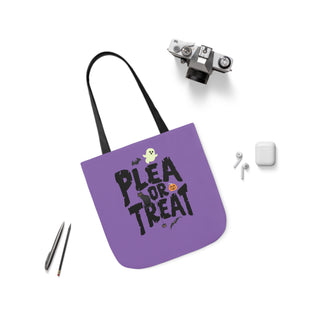 Plea or Treat Canvas Tote Bag