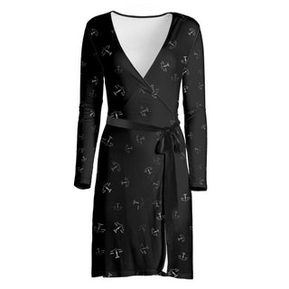 Scales of Justice Wrap Dress