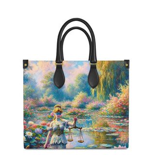 Justice in Bloom Leather Shopping Bag