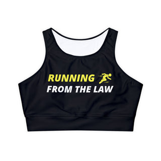 Running From the Law Fully Lined, Padded Sports Bra