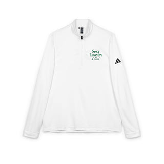 Embroidered 'Sexy Lawyers Club' Quarter-Zip Pullover