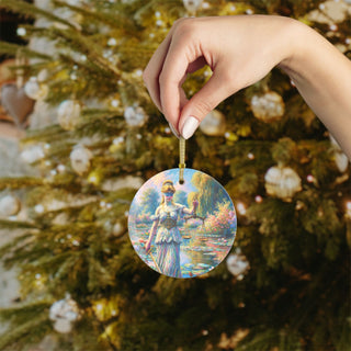 Justice in Bloom Glass Ornaments