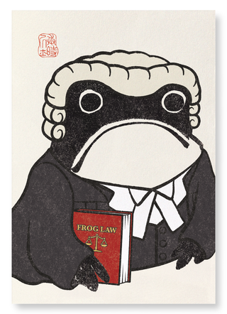 LAWYER EZEN FROG: Art Print: A3