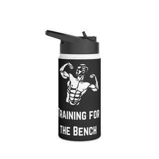 Training for the Bench Stainless Steel Water Bottle, Standard Lid