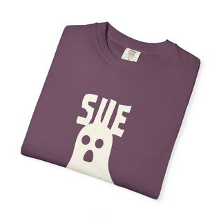 Sue-pernatural Ghost Unisex T-Shirt, Funny Halloween Tee, Perfect for Spooky Season, Casual Wear, Gift for Ghost Lovers, Vibrant Orange