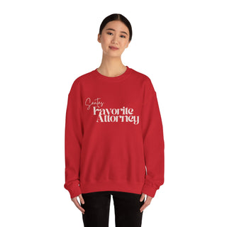 Santa's Favorite Attorney Christmas Crewneck Sweatshirt