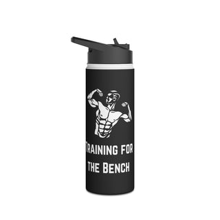 Training for the Bench Stainless Steel Water Bottle, Standard Lid