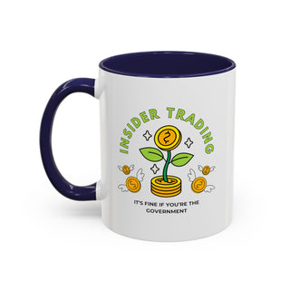 Insider Trading Accent Coffee Mug