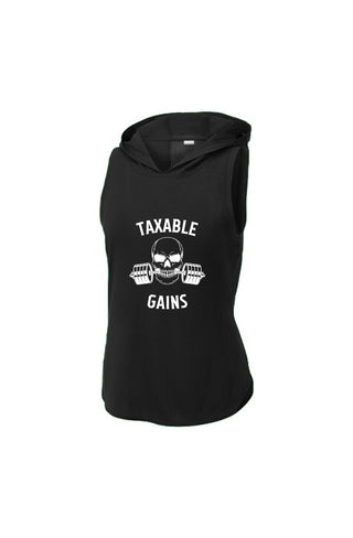 Taxable Gains  Solid Hoodie Tank