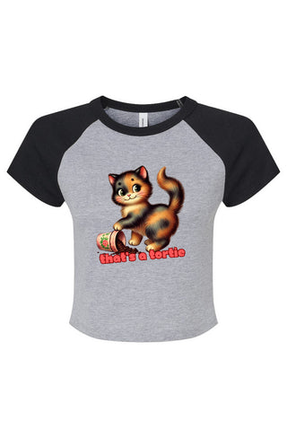 That's a Tortie Micro Rib Raglan Baby Tee