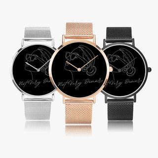 Not Very Demure Fashion Ultra-thin Stainless Steel Quartz Watch