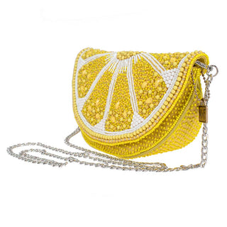 Lemon Law Beaded Crossbody Handbag