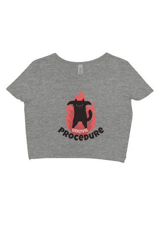 Uncivil Procedure crop tee