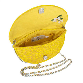 Lemon Law Beaded Crossbody Handbag