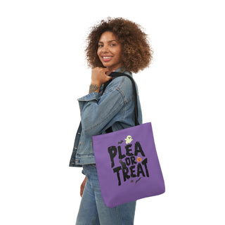 Plea or Treat Canvas Tote Bag