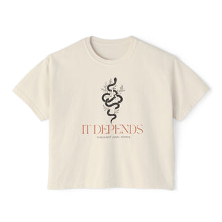 It Depends Women's Boxy Tee