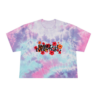 Embezzle Everything Women's Tie-Dye Crop Tee